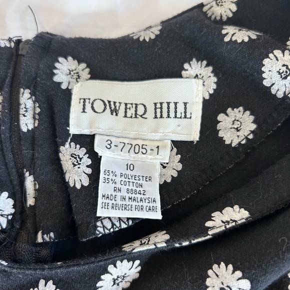 TOWER HILL VINTAGE 90s Y2K Daisy Floral Romper Size 10 / M - Picture 10 of 14